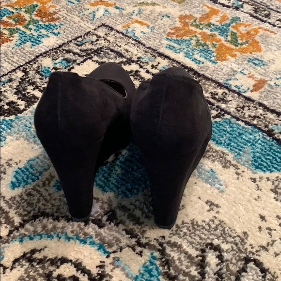 Black Suede Wedge - Picture 3 of 3